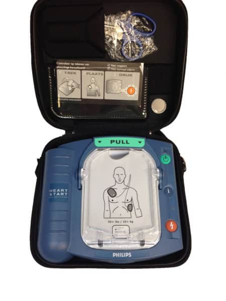 Philips HS1 AED draagtas open
