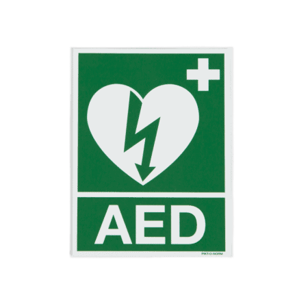 Bord AED pictogram 15 x 20 cm