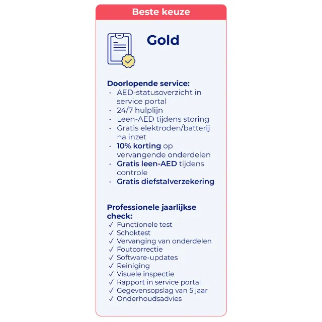 NL-Service-table-gold Service tabel Gold