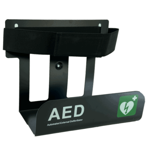 aed-muurbeugel-zwart-uni